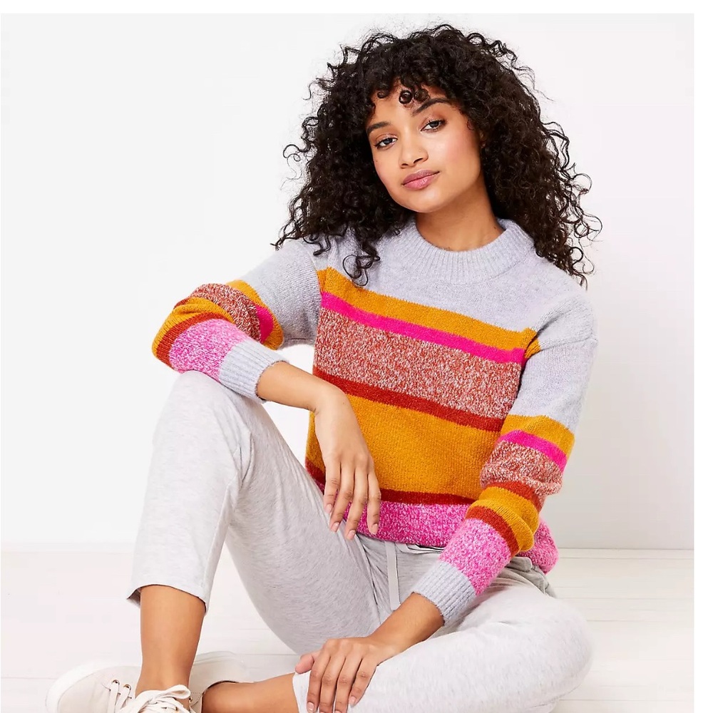 Colorful Striped Women's Sweater